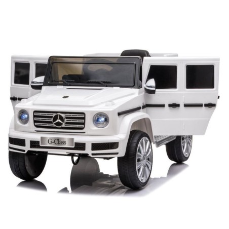 Voiture électrique enfant Mercedes G500 blanc, 2 moteurs 35w, télécommande parentale 2.4 Ghz Voitures électriques
