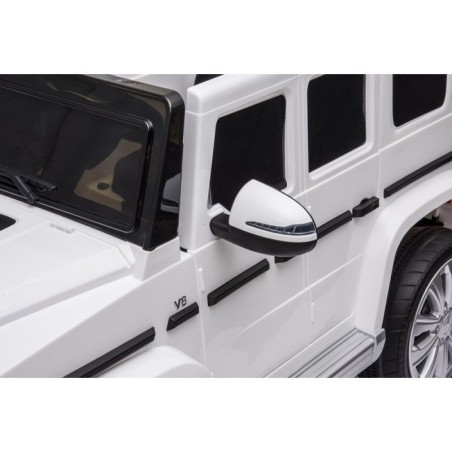 Voiture électrique enfant Mercedes G500 blanc, 2 moteurs 35w, télécommande parentale 2.4 Ghz Voitures électriques