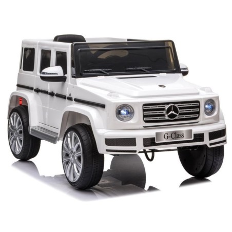 Voiture électrique enfant Mercedes G500 blanc, 2 moteurs 35w, télécommande parentale 2.4 Ghz Voitures électriques