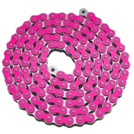 Pièces détachées Dirt bike, Pit bike Chaînes ARIETE 420 - 140 maillons Rose Ariete