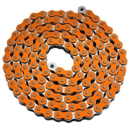 Pièces détachées Dirt bike, Pit bike Chaînes ARIETE 420 - 140 maillons Orange Ariete