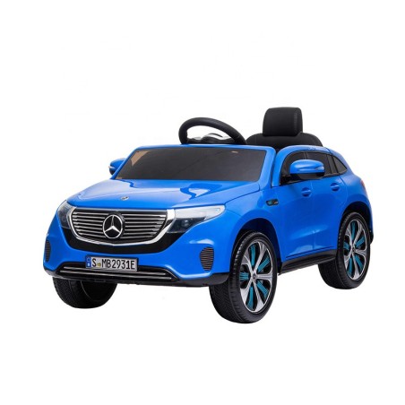 Voiture électrique enfant Mercedes EQC 400 bleu, 2 moteurs 15W, télécommande parentale 2.4 Ghz Voitures électriques