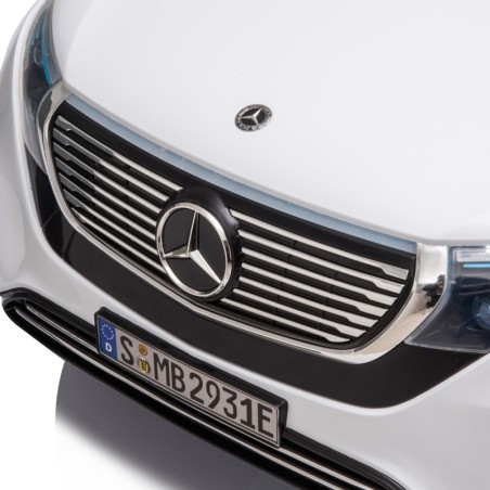 Voiture électrique enfant Mercedes EQC 400 blanc, 2 moteurs 15W, télécommande parentale 2.4 Ghz Voitures électriques
