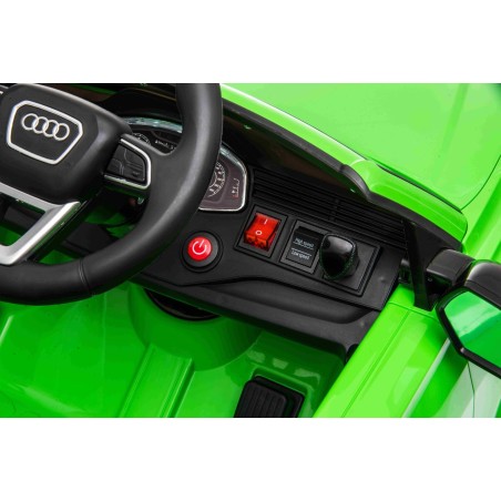 Voiture électrique enfant Audi RS Q8 vert 12 volts, télécommande parentale 2.4 GHZ - 2 moteurs 35w Voitures électriques