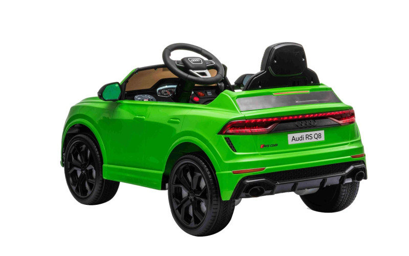 Voiture électrique enfant Audi RS Q8 noir 12 volts, voiture electrique enfant télécommande parentale 2.4 GHZ - 2 moteurs 35w