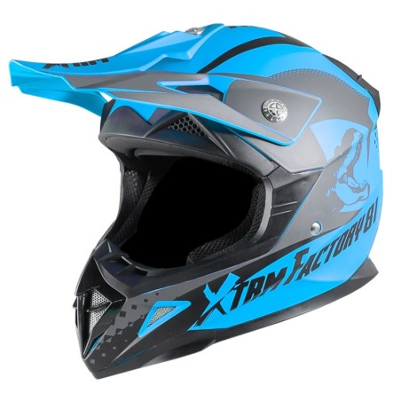 Casque cross pour enfant XTRM bleu