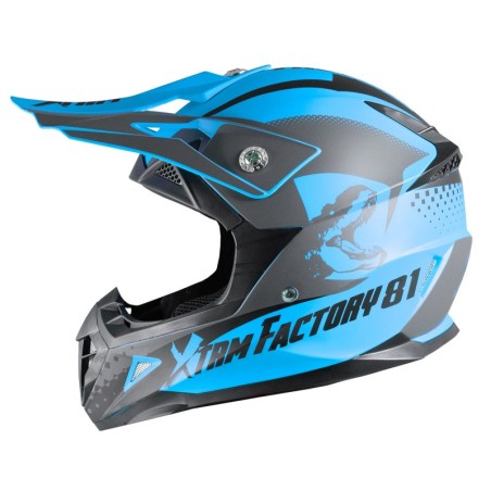 Casque enfant cross XTRM - bleu