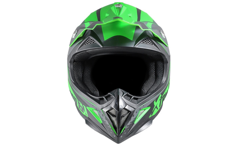 Casque enfant cross XTRM - vert