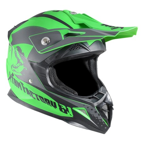 Casque enfant cross XTRM - vert