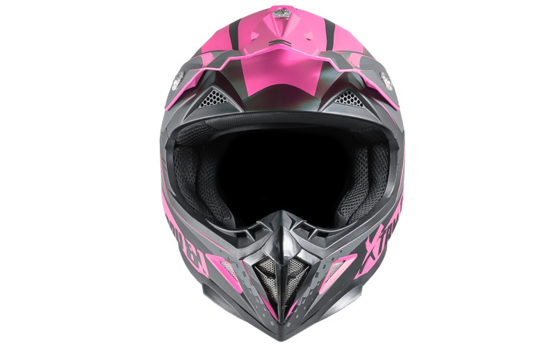 Casque enfant cross XTRM - rose