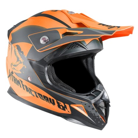 Casque enfant cross XTRM - orange