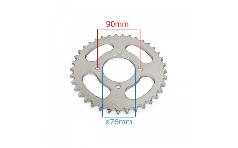 Pièces détachées Couronnes et pignons 428 - Ã¸76mm - 39 dents LMR PARTS