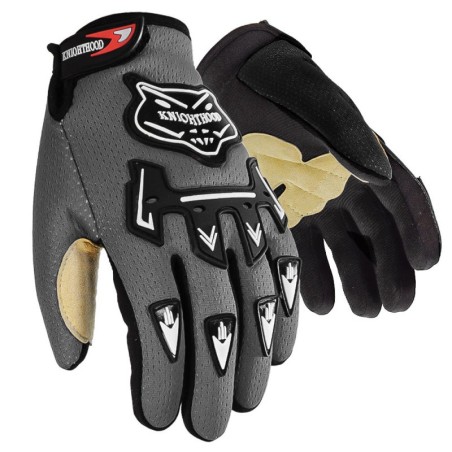 Gants motocross enfant xtrm - gris clair