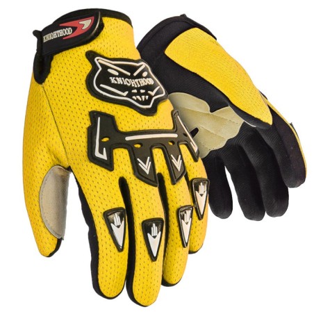 Gants motocross enfant xtrm - jaune