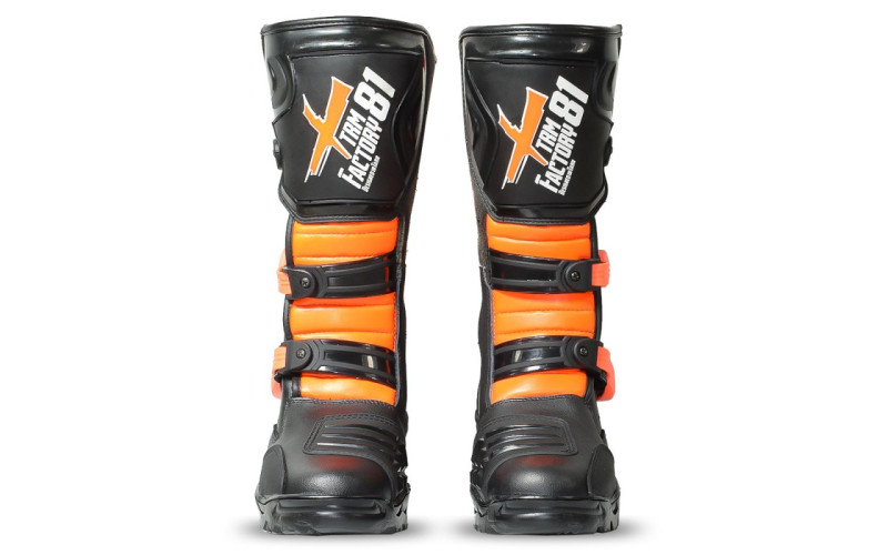 Bottes motocross enfant xtrm - orange