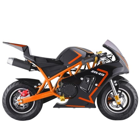 Pocket bike course Diamon Motors ZR 49cc - orange Pocket Bike & Pocket Quad