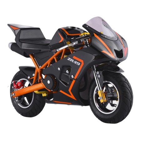 Pocket bike course Diamon Motors ZR 49cc - orange Pocket Bike & Pocket Quad
