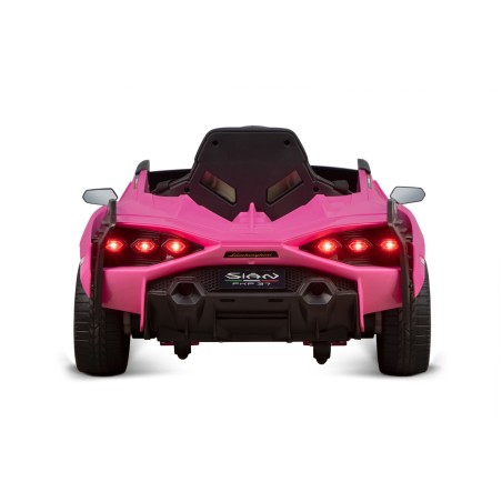 Voiture électrique enfant Lamborghini Sian rose 12 Volts , 2 moteurs 30w, télécommande parentale 2.4 Ghz Voitures électriques