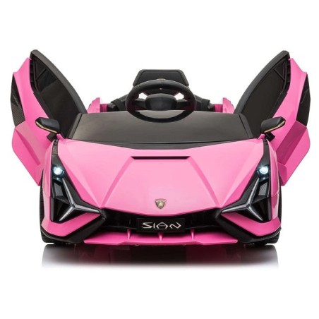 Voiture électrique enfant Lamborghini Sian rose 12 Volts , 2 moteurs 30w, télécommande parentale 2.4 Ghz Voitures électriques