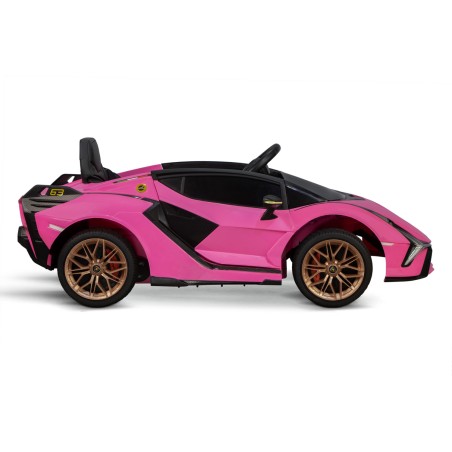 Voiture électrique enfant Lamborghini Sian rose 12 Volts , 2 moteurs 30w, télécommande parentale 2.4 Ghz Voitures électriques