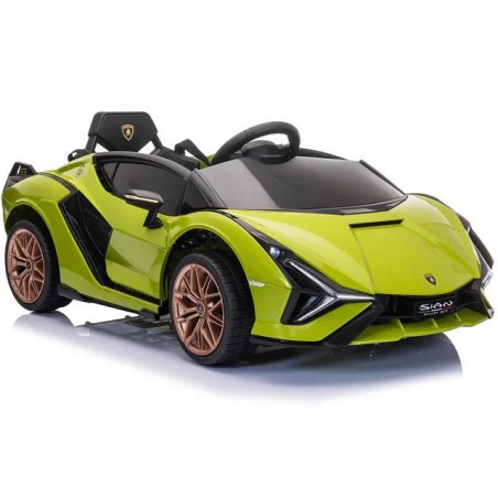 Voiture électrique enfant Lamborghini Sian vert 12 Volts, 2 moteurs 30w, télécommande parentale 2.4 Ghz Voitures électriques