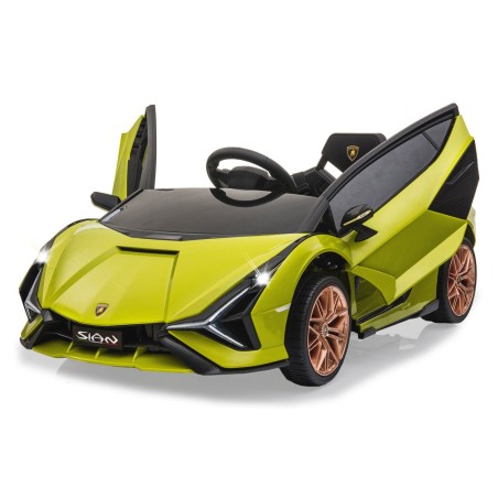 Voiture électrique enfant Lamborghini Sian vert 12 Volts, 2 moteurs 30w, télécommande parentale 2.4 Ghz Voitures électriques