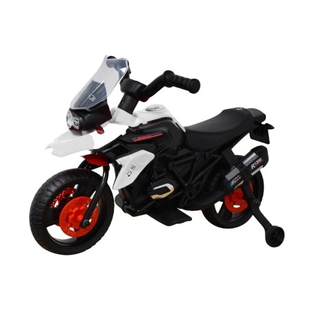 Moto électrique enfant Kingtoys 1000GS, moteur 18w - blanc Voitures électriques