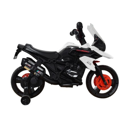Moto électrique enfant Kingtoys 1000GS, moteur 18w - blanc Voitures électriques