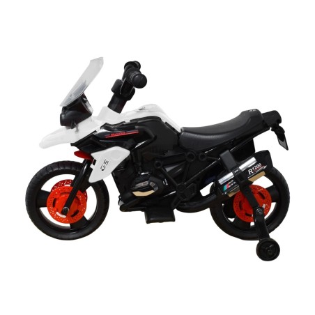 Moto électrique enfant Kingtoys 1000GS, moteur 18w - blanc Voitures électriques