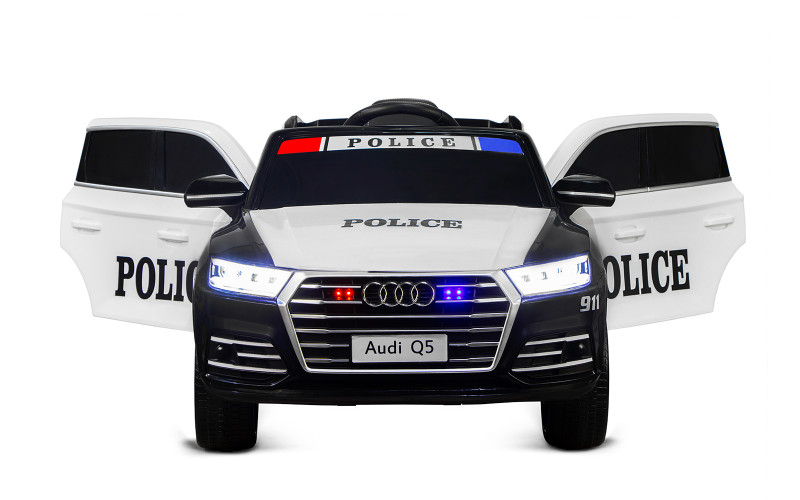 Voiture électrique enfant Audi Q5 Police 12V, 2 moteurs 40w, télécommande parentale 2.4 ghz Voitures électriques