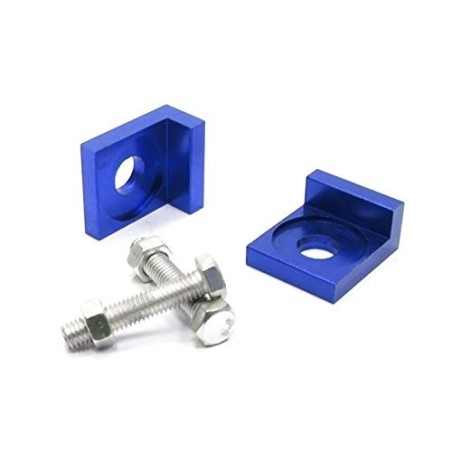 Pièces détachées Dirt bike, Pit bike Tendeurs de chaîne aluminium cnc axe 15mm bleu LMR PARTS