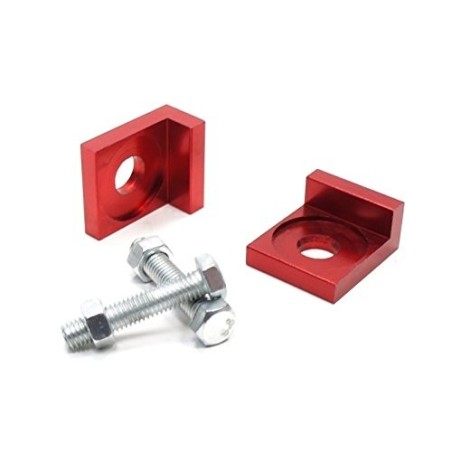 Pièces détachées Dirt bike, Pit bike Tendeurs de chaîne aluminium cnc axe 12mm rouge LMR PARTS