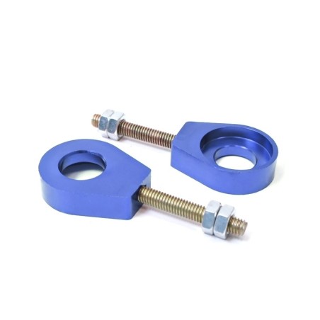 Pièces détachées Dirt bike, Pit bike Tendeurs de chaine aluminium cnc 12mm bleu LMR PARTS