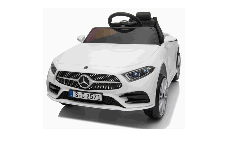 Voiture électrique enfant Mercedes CLS350 blanc 12 volts, 2 moteurs 30w, télécommande parentale 2.4 Ghz Voitures électriques