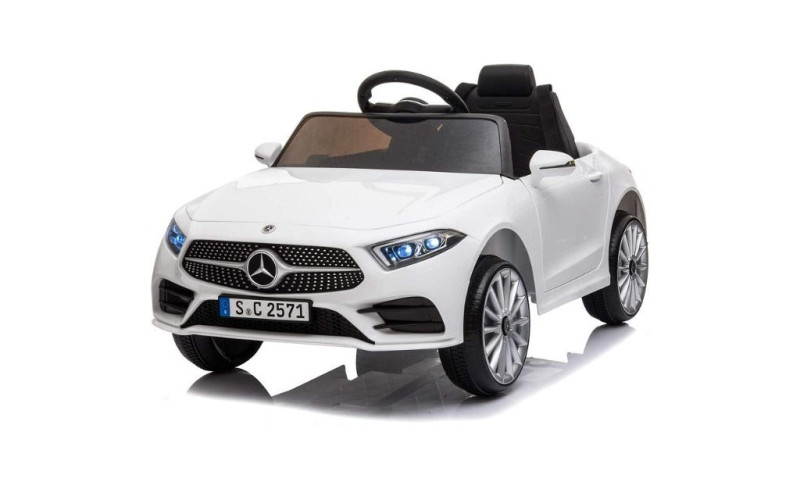 ES-Toys enfant voiture électrique Mercedes GLC rose, siège simili cuir,  pneus EVA