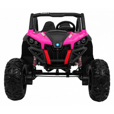Buggy électrique enfant LMR UTV-MX 2 places 12V, 4 moteurs 45w, télécommande parentale 2.4 GHz - rose Voitures électriques