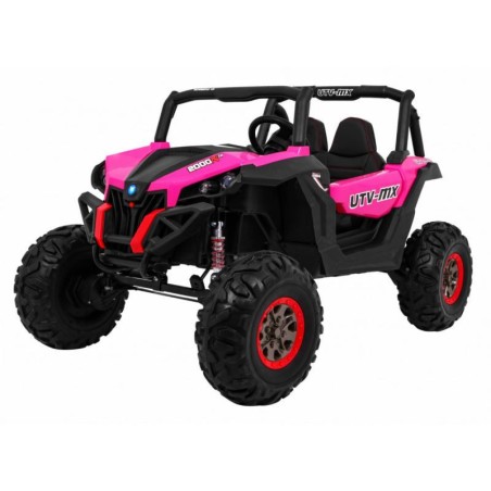 Buggy électrique enfant LMR UTV-MX 2 places 12V, 4 moteurs 45w, télécommande parentale 2.4 GHz - rose Voitures électriques