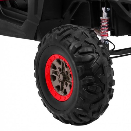 Buggy électrique enfant LMR UTV-MX 2 places 12V, 4 moteurs 45w, télécommande parentale 2.4 GHz - rose Voitures électriques