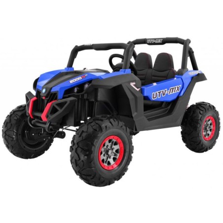 Buggy électrique enfant LMR UTV-MX bleu 2 places 12V, 4 moteurs 45w, télécommande parentale 2.4 GHz - bleu Voitures électriques