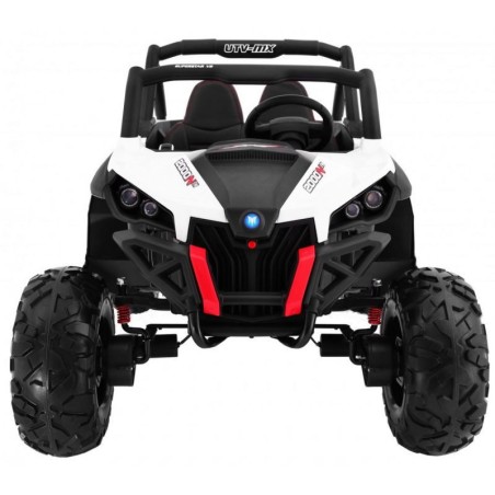 Buggy électrique enfant LMR UTV-MX 2 places 12V, 4 moteurs 45w, télécommande parentale 2.4 GHz - blanc Voitures électriques