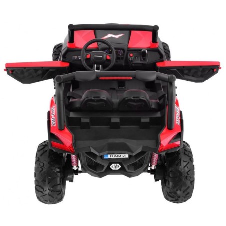 Buggy électrique enfant LMR UTV-MX rouge 2 places 12V, 4 moteurs 45w, télécommande parentale 2.4 GHz - rouge Voitures électri...