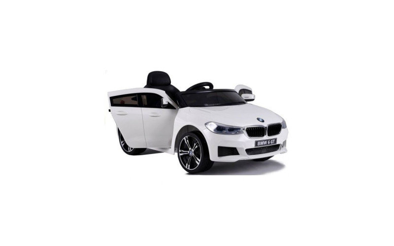 Voiture électrique enfant BMW Série 6 GT 50w blanc 12V, 2 moteurs 25w, télécommande parentale 2.4 Ghz Voitures électriques