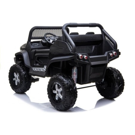 Voiture électrique enfant Mercedes Unimog 12V noir, 2 places, 4 moteurs 35w, télécommande parentale 2.4 GHz Voitures électriques