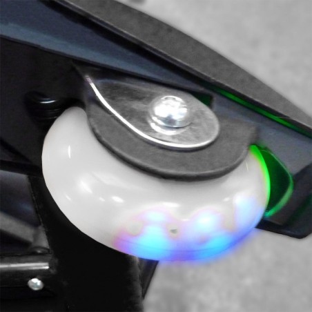 Roulettes LED caoutchouc kart électrique