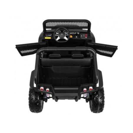 Voiture électrique enfant Mercedes Unimog 12V rouge, 2 places, 4 moteurs 35w, télécommande parentale 2.4 GHz Voitures électri...