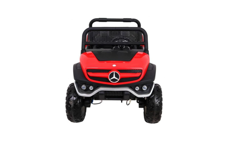 Voiture électrique enfant Mercedes Unimog 12V rouge, 2 places, 4 moteurs 35w, télécommande parentale 2.4 GHz Voitures électri...