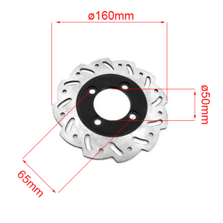 Pièces détachées Dirt bike, Pit bike Disque de frein Ã¸160mm LMR PARTS