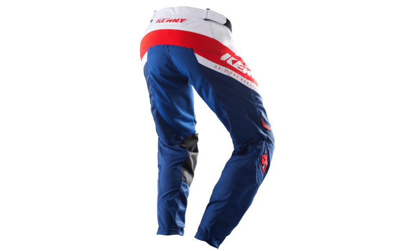 Pantalon motocross Kenny track enfant - bleu/blanc