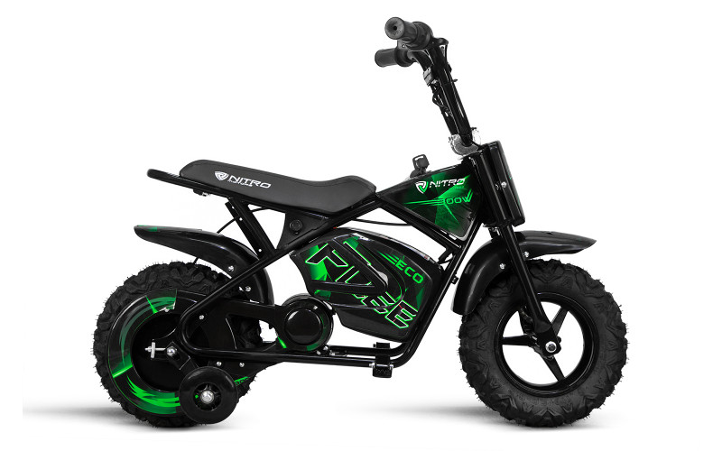 Minimoto électrique enfant 250w e-superbike - vert