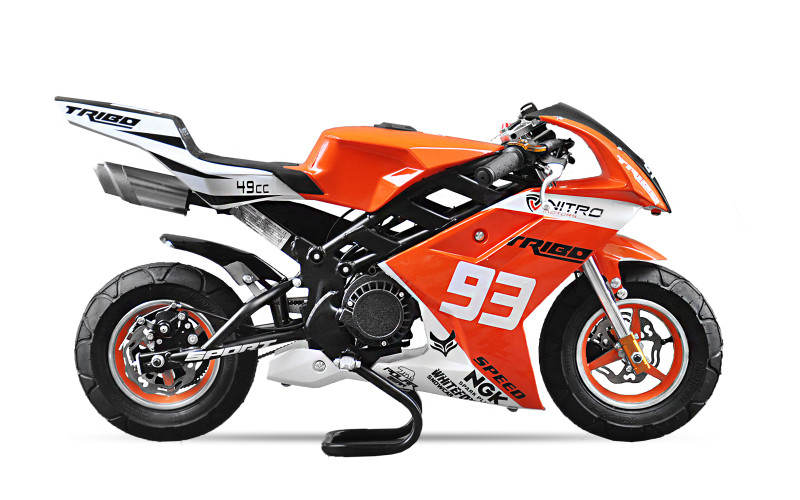 Pocket bike course LMR 49cc - orange